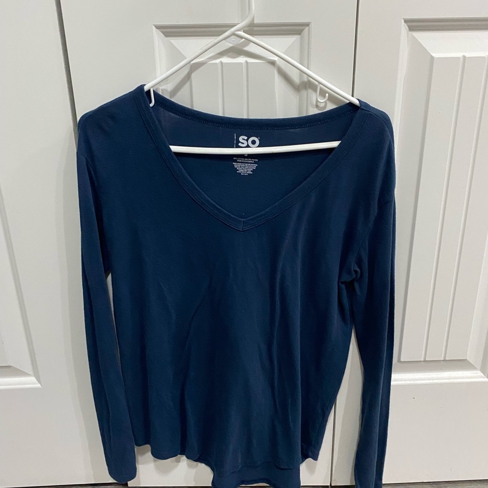 SO Deep Blue Casual Sweatshirt